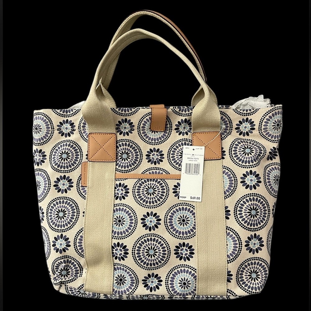 Tommy Hilfiger Canvas Bikini Large Tote Bag
New With Tags